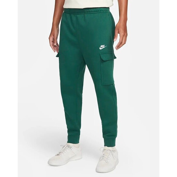 NWT Men's Nike Sportswear Cargo Fleece‎ Jogger Sweatpants Green